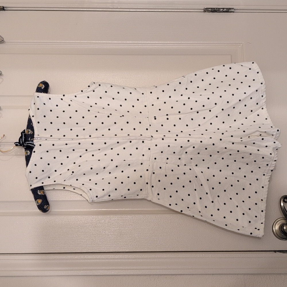 Frederick's of Hollywood White Polka Dot Romper - Picture 3 of 4